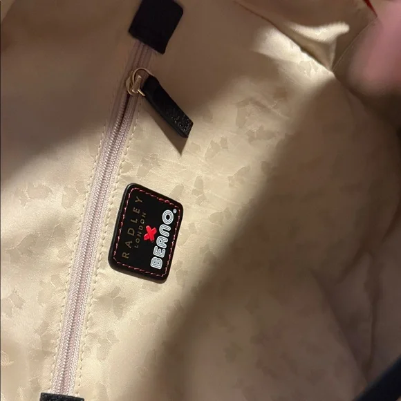 Radley London Red and Black Striped Backpack - Picture 2 of 6